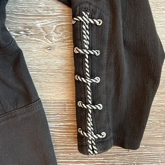 Stunning Vintage 80s Zip Front Lace up Body Con Dress - Picture 3 of 12